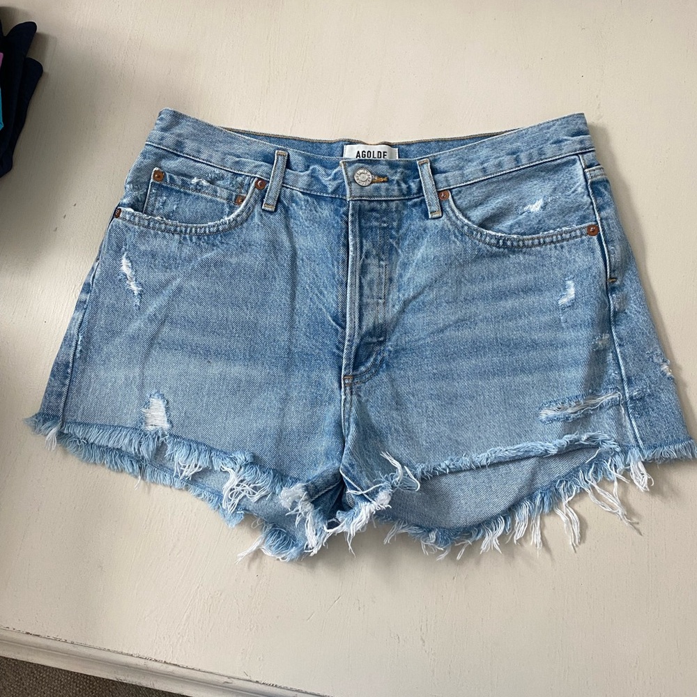 NWOT Womens AGOLDE Parker vintage loose fit denim jean shorts. Sz 29. Swapmeet.